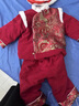 G.DUCKKIDS小黃鴨童裝男女童套裝冬季寶寶周歲禮服嬰幼兒拜年服加厚兒童衣服 紅色送帽子 80 （建議寶寶8-10公斤 12-24個(gè) 曬單實(shí)拍圖