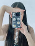 鹿途者 DEERWALK趙露思同款滴膠愛心蝴蝶結適用蘋果15promax手機殼iphone14網紅女款12新款11透明13pro防摔保護套 銀箔滴膠 iPhone 15 Pro Max 曬單實拍圖