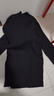 范思藍恩坑條高領(lǐng)打底針織衫女冬季2024新款修身長(cháng)袖上衣14010 暗夜黑 L 曬單實(shí)拍圖