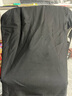 羅蒙（ROMON）復(fù)古T恤男純色冰絲涼感短袖夏季款商務(wù)休閑polo透氣上衣夏裝汗衫 黑色 L 曬單實拍圖
