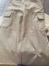 百圖betu女裝春季新款休閑褲高腰寬松多口袋闊腿工裝褲女2402T71 杏色 M 曬單實(shí)拍圖