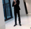 CAIDEN KETCH品牌男裝西服套裝男是2025春秋新款免燙商務(wù)休閑韓版修身正裝外套 高檔黑色 【現(xiàn)貨速達(dá)】 XL 180 （建議136-155斤） 曬單實拍圖
