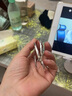 澤音925銀耳環(huán)女菱形大耳圈時尚首飾品生日情人節(jié)七夕禮物送女友老婆 圓圈耳環(huán)【不刻字】 一對 曬單實(shí)拍圖