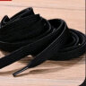 IQGD 2双装帆布鞋带休闲运动鞋篮球扁平鞋绳经典 黑色 120cm 实拍图