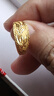 老鳳祥黃金戒指鳳凰來(lái)儀活口蛇肚戒媽媽款送老婆生日禮物新年生日禮物 錦鯉戒指(約2.97g)7.5mm 曬單實(shí)拍圖