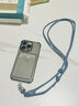 宜麗客（ELECOM）多功能手機掛繩可調節皮革繩子可背手機繩鏈條手機背帶電話(huà)掛脖 皮革手機掛繩4mm細圓繩藍色 曬單實(shí)拍圖