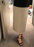 優(yōu)衣庫女裝快干休閑窄身長(cháng)裙/半身裙裙子25秋冬新款485599 30 淺米色 L /160/72A 曬單實(shí)拍圖