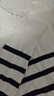 佐丹奴海軍風(fēng)條紋針織衫女秋冬精梳純棉半高領(lǐng)針織衫13355854 曬單實(shí)拍圖