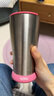 膳魔師（THERMOS） 保溫杯不銹鋼保冷情侶時尚隨手啤酒大容量家用咖啡杯禮盒JDA-400 藍(lán)粉對杯-兩支裝 400ml 曬單實拍圖
