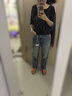 森馬（Semir）森柔牛仔|商場(chǎng)同款牛仔褲女長(cháng)褲2025春季直筒褲潮流103125124013A 曬單實(shí)拍圖