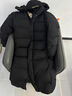 火山鵝九格中戲長(cháng)款黑金三防羽絨服男女同款2026冬季新款官方正品 棉感黑 L 曬單實(shí)拍圖