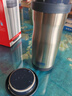 膳魔師（THERMOS） 保溫杯高真空不銹鋼男女士泡茶便攜水杯子帶茶漏原裝杯套JML-371 BL 藍(lán)色 330ML 曬單實(shí)拍圖