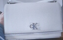 Calvin Klein小眾單肩包禮物荔枝紋包包金屬搭扣鏈條翻蓋CK女包斜挎包DH2806 曬單實(shí)拍圖