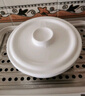國(guó)玥純白骨瓷蒸蛋碗家用陶瓷釉下彩蛋羹碗帶蓋上班飯盒保溫蒸飯碗蓋碗 純白6英寸宮庭蓋碗1個(gè) 曬單實(shí)拍圖