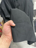 羅蒙（ROMON）復(fù)古T恤男純色冰絲涼感短袖夏季款商務(wù)休閑polo透氣上衣夏裝汗衫 黑色 L 曬單實拍圖