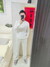 優(yōu)衣庫男裝女裝燈芯絨舒適九分褲/長(cháng)褲休閑褲25新款479137 01 乳白色 M /170/80A 曬單實(shí)拍圖