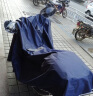 正招雨衣电动摩托车雨衣双人男女款加大加厚电瓶车长款全身防暴雨雨披 天蓝 5XL单人款 实拍图