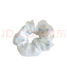 加恩倍夏季時(shí)尚網(wǎng)紗丸子頭大腸發(fā)圈女超大號花朵超仙發(fā)繩扎馬尾頭繩發(fā)飾 雙層碎花發(fā)圈1個(gè)【藍黃隨機】 曬單實(shí)拍圖