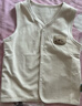 童泰（TONGTAI）嬰兒馬甲春秋季純棉寶寶衣服雙層加厚背心坎肩馬夾上衣白色66cm 曬單實(shí)拍圖