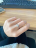 DR CK情侶對(duì)戒莫桑石鉆戒求婚結(jié)婚戒指S999純銀圣誕節(jié)生日禮物送男女友 天使之心女戒(標(biāo)準(zhǔn)禮盒) 活口大小可調(diào)節(jié) 曬單實(shí)拍圖