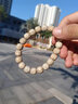 嶺彌海南星月菩提子手串原生態(tài)石玉料真蜜蠟佛珠文玩大留白手鏈 原脂 · 高油大留白 9X10mm 曬單實(shí)拍圖