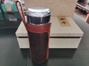 承韻尚樽（VHUNSZON）雙層玻璃杯男士商務(wù)泡茶杯隔熱茶水分離杯水杯便攜車載水晶杯子 大杯380ML 弘德 曬單實(shí)拍圖