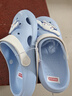 京東京造【玉桂狗】?jì)和闲碁┒炊葱ㄍǚ雷矐?hù)外女童拖鞋淺藍32-33 曬單實(shí)拍圖