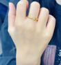 中國(guó)黃金（CHINA GOLD）足金莫比烏斯環(huán)戒指女男款黃金戒指情侶對(duì)戒情人節(jié)禮物送女友老婆 莫比烏斯環(huán)【女戒】約1.1g 曬單實(shí)拍圖