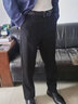 愛(ài)登堡【商場(chǎng)同款】25夏季新款休閑褲男士直筒商務(wù)休閑百搭免燙長(cháng)褲子男 黑色 36 曬單實(shí)拍圖