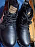 意爾康男靴冬季棉鞋時(shí)尚復古高幫馬丁靴英倫系帶皮靴軟底耐造工裝靴 曬單實(shí)拍圖