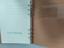 朗捷（longe）活页笔记本本子a5商务记事本会议记录本可拆卸本子笔记本文具日记本定制logo a5-棕色（单本) 实拍图