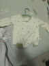 婧麒（JOYNCLEON）新生嬰兒衣服純棉秋款初生男女寶寶春秋睡衣分體打底內衣套裝 蒲公英綠色 【高腰款】 73 cm 曬單實拍圖