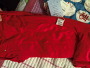 童泰（TONGTAI）嬰兒蝴蝶衣冬季純棉夾棉新生兒連體衣寶寶外出哈衣爬服紅色66cm 曬單實拍圖