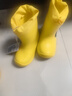 牧萌兒童雨鞋男童女童防水立體寶寶防滑耐磨卡通雨靴 挖掘機恐龍 18碼 曬單實(shí)拍圖