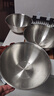 雙立人（ZWILLING）316食品級不銹鋼和面盆洗菜打蛋盆家用廚房涼拌沙拉料理盆直邊盆 316 三件套24-26-28cm 曬單實(shí)拍圖