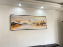 伯莎丹頓瑞士手繪油畫(huà)客廳裝飾畫(huà)沙發(fā)背景墻掛畫(huà)靠山風(fēng)水畫(huà)高檔家居藝術(shù)品 B 款 90x240cm 曬單實(shí)拍圖