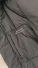 雪中飛連帽長(cháng)款羽絨服男士冬季純色帥氣簡(jiǎn)約雪中飛logo防風(fēng)門(mén)襟羽絨外套 黑色 3XL (190) 曬單實(shí)拍圖