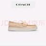蔻馳（COACH）男士男鞋HYBRID樂(lè )福鞋平底鞋通勤商務(wù)休閑 象牙白色 40 曬單實(shí)拍圖