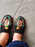 ZOCI刺繡布鞋老北京布鞋男刺繡社會(huì )鞋子懶人一腳蹬透氣韓版潮流中國風(fēng) 翠綠色_黑色招財麒麟 40 (250mm) 曬單實(shí)拍圖