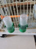 威毕鹦鹉鸟用饮水器小鸟鸟笼芦丁鸡自动下料喂鸟器喂食喂水壶鸟食食盒 绿鸟饮（小号） 实拍图