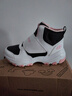 Skechers斯凱奇兒童棉鞋冬季時(shí)尚女童皮鞋短靴加絨保暖雪地靴8701648L 曬單實(shí)拍圖