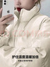 真維斯女裝冬季寬松慵懶風(fēng)立領(lǐng)上衣保暖PU皮棉服外套G2 米白色8118 M 170/88A 曬單實(shí)拍圖