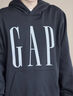 GAP男女裝2025秋季新款logo印花抓絨寬松套頭連帽衫衛(wèi)衣786923 淺灰色 L (175/96A) 亞洲尺碼 曬單實拍圖