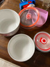 華光直播間專(zhuān)享 骨瓷釉中彩抗菌抑菌家用保鮮碗三只碗套裝 花好月圓保鮮碗 3頭 曬單實(shí)拍圖