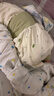 婧麒（JOYNCLEON）新生嬰兒衣服純棉秋款初生男女寶寶春秋睡衣分體打底內衣套裝 蒲公英綠色+蒲公英咖色 80 cm 曬單實(shí)拍圖