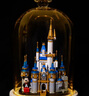 樂高（LEGO）LEGO樂高40478迷你迪士尼小城堡米奇水晶玻璃罩展示盒女積木禮物 米奇水晶頭+原木帶燈玻璃罩 不含積木 曬單實(shí)拍圖
