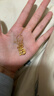 中國黃金（CHINA GOLD）黃金項鏈女月桂兔足金本命年生肖兔吊墜紀念情人節生日禮物送女友 月桂兔吊墜【配S925鏈】約1-1.2g 曬單實(shí)拍圖