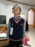 迪士尼（Disney）兒童羊毛衫男童毛衣馬甲寶寶針織背心秋冬新款保暖毛線女童學(xué)院校 6-冬季藏青色-加/絨 130 身高20號(48-58斤) 曬單實拍圖
