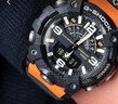 卡西歐（CASIO）小泥王三代碳纖維手表男戶外防水防泥登山表GG-B100-1A/1A9 GG-B100-1A9熔巖橙 曬單實拍圖