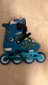 樂(lè )秀輪滑鞋兒童鎖輪溜冰鞋全套裝男女童初學(xué)者滑冰旱冰鞋RX2S 藍M 曬單實(shí)拍圖